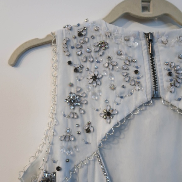 Ecoté Jasmina Velvet Embellished Mini Shift Dress - Picture 3 of 8